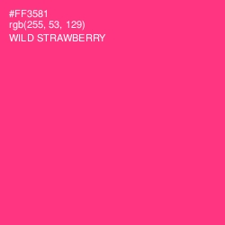 #FF3581 - Wild Strawberry Color Image